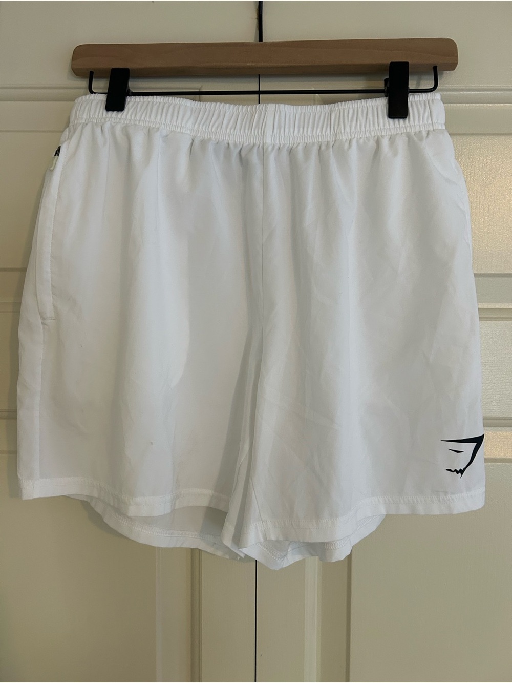 Gymshark White Performance Training Shorts, Women’s Size M
